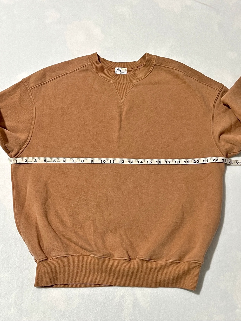 Aerie Brown Crewneck Sweatshirt Oversized Lounge Comfy XS - Picture 5 of 6